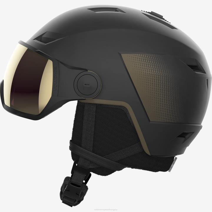 T8841292 Salomon fekete-szürke unisex sisak pioneer lt visor sigma fekete/szürke fekete-szürke