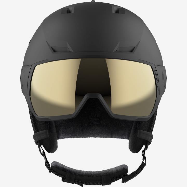 T8841292 Salomon fekete-szürke unisex sisak pioneer lt visor sigma fekete/szürke fekete-szürke