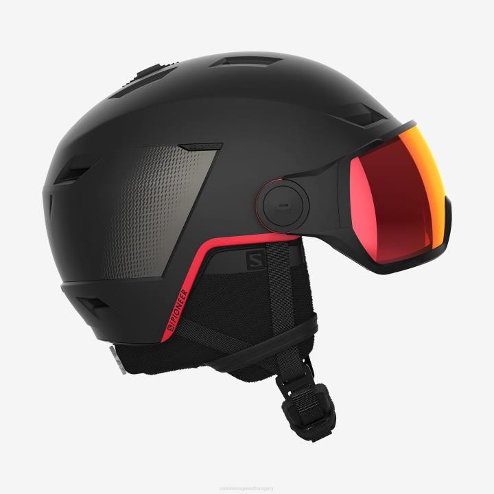 T8841302 Salomon fekete-goji bogyó unisex sisak pioneer lt visor sigma goji red fekete-goji bogyó