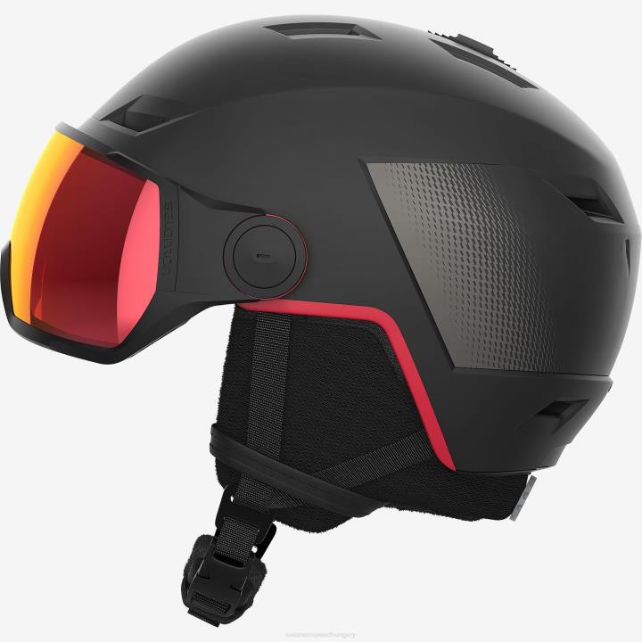 T8841302 Salomon fekete-goji bogyó unisex sisak pioneer lt visor sigma goji red fekete-goji bogyó