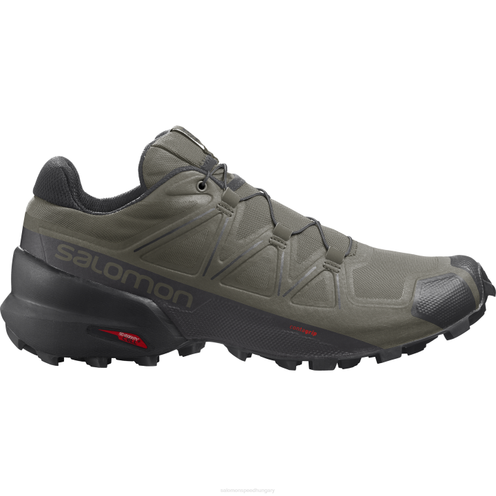 T8842086 Salomon szőlőlevél-fekete-fantom férfi trail futócipő speedcross 5 széles szőlőlevél-fekete-fantom