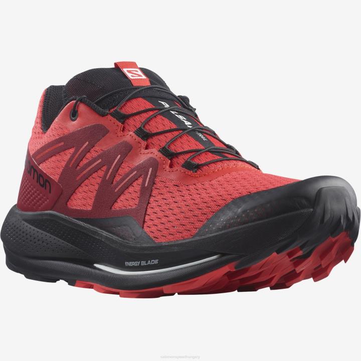 T8842796 Salomon mákpiros/biciklipiros/fekete pulsar trail mens mák piros kerékpározás piros fekete