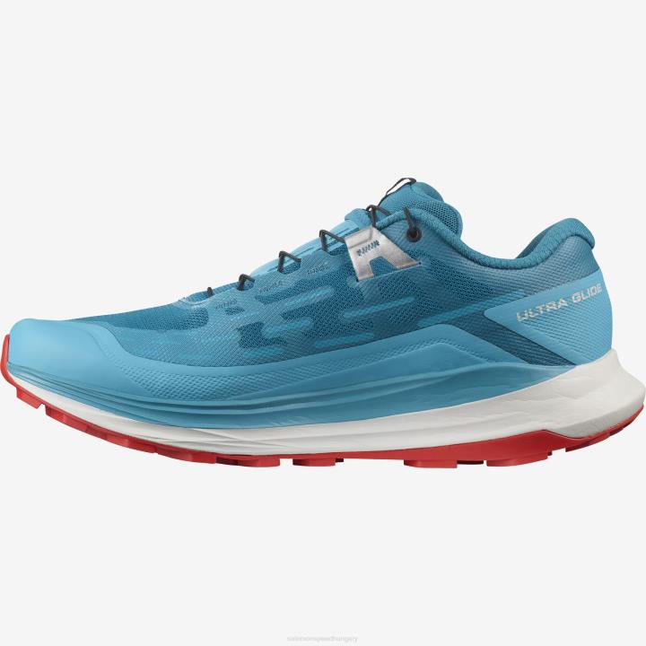 T884395 Salomon kristály kékeszöld/korallzátony/goji bogyó ultra glide férfi kristály kékeszöld