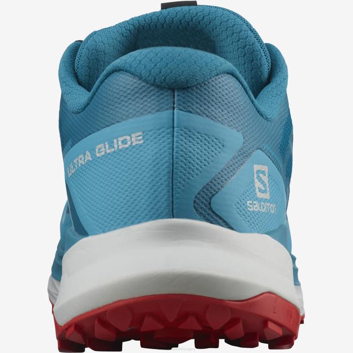 T884395 Salomon kristály kékeszöld/korallzátony/goji bogyó ultra glide férfi kristály kékeszöld