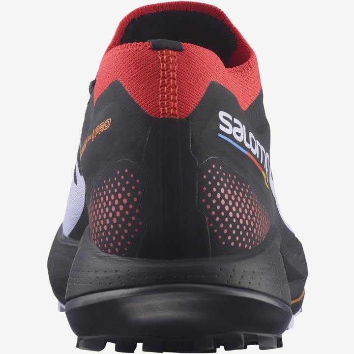 T884400 Salomon lila hanga/mákpiros/fekete pulsar trail pro mens lila hanga