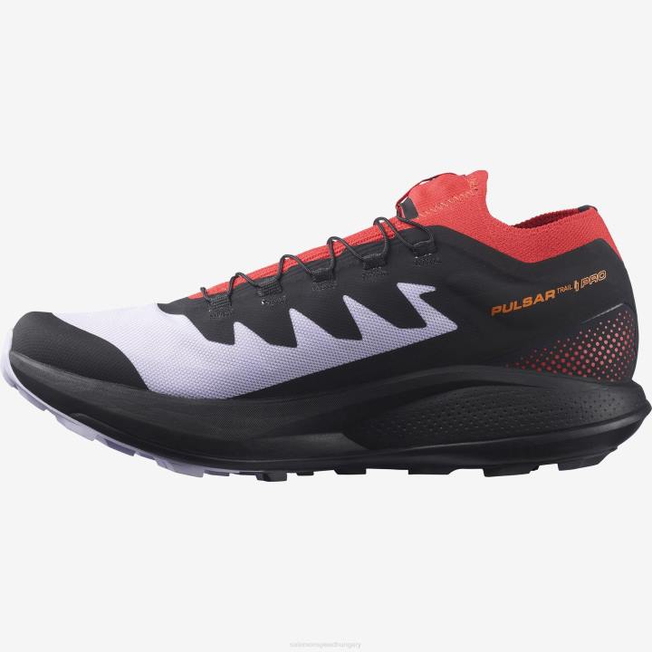 T884400 Salomon lila hanga/mákpiros/fekete pulsar trail pro mens lila hanga