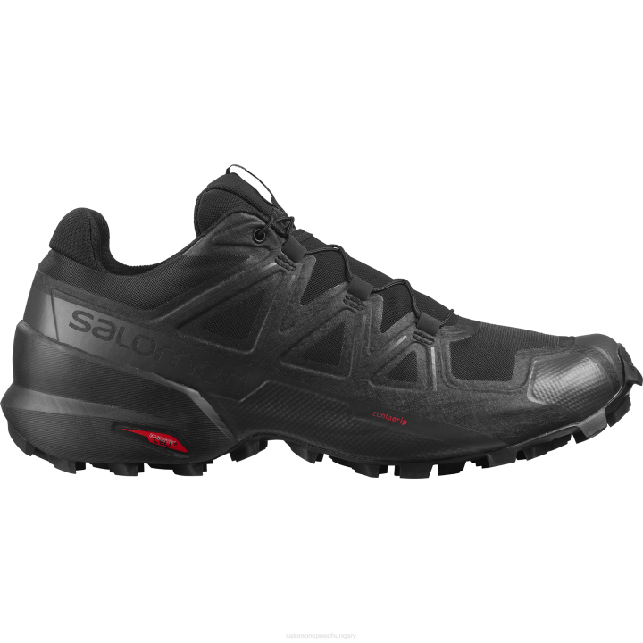 T884668 Salomon fekete-fantom férfi trail futócipő speedcross 5 black-phantom