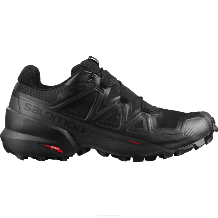 T884681 Salomon fekete-fantom férfi trail futócipő speedcross 5 gore-tex black-phantom