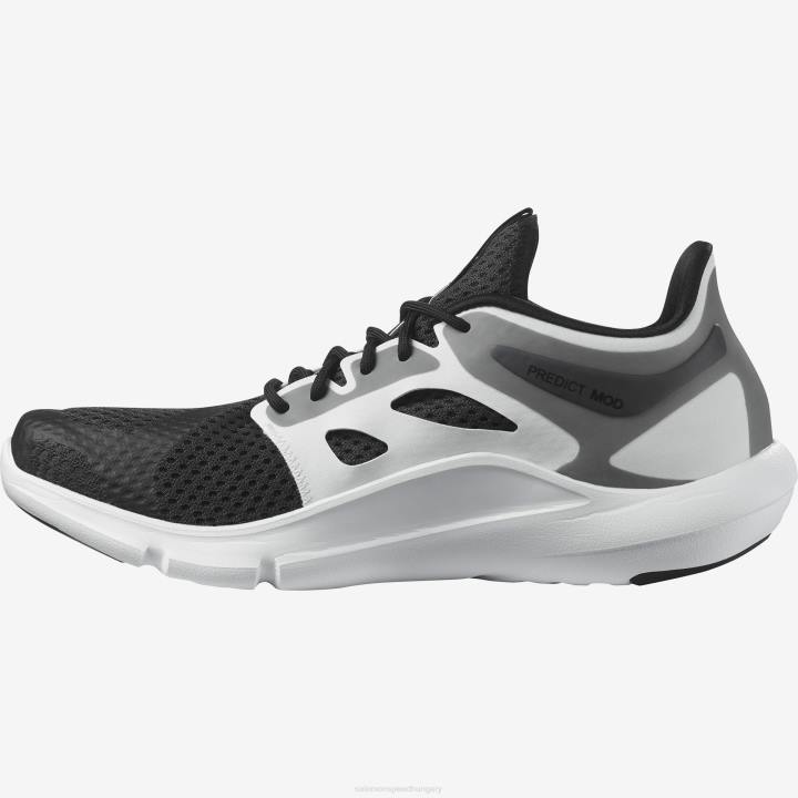 T884707 Salomon fekete-fehér férfi futócipők jósolni mod fekete-fehér