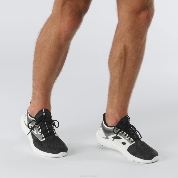 T884707 Salomon fekete-fehér férfi futócipők jósolni mod fekete-fehér