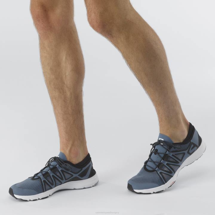 T884780 Salomon copen kék-fekete-hamvaskék férfi túracipő crossamphibian swift 2 copen blue-black-ashley blue