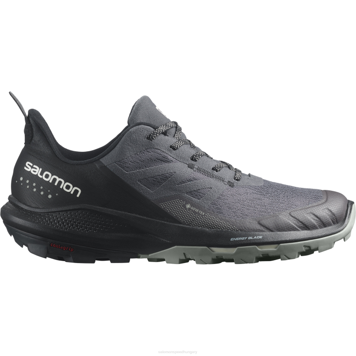 T8842057 Salomon mágnes-fekete-kovácsoltvas férfi túracipő outpulse gore-tex mágnes-fekete-kovácsoltvas