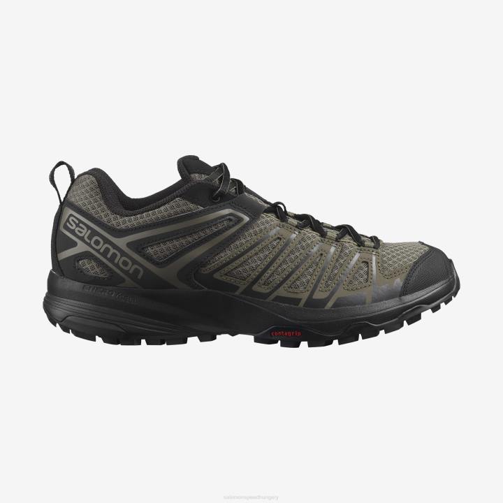 T8842246 Salomon bungee zsinór-fekete-tőzeg férfi túracipő x crest bungee cord-black-peat