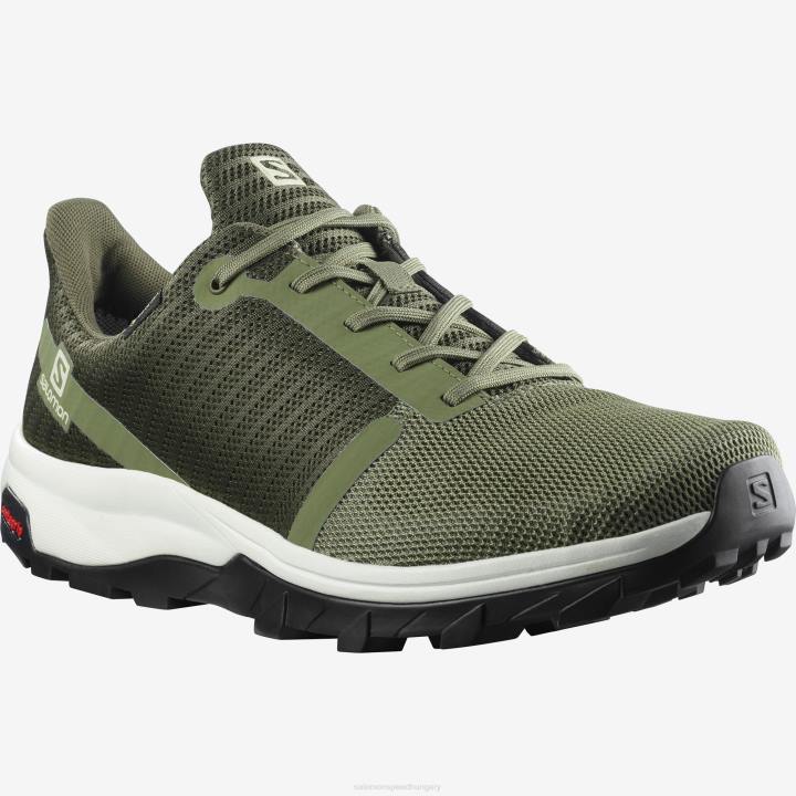 T8842248 Salomon zöld-olívás éjszakai-vanília jég férfi túracipő kimenő prizma gore-tex zöld-oliva éjszakai jég