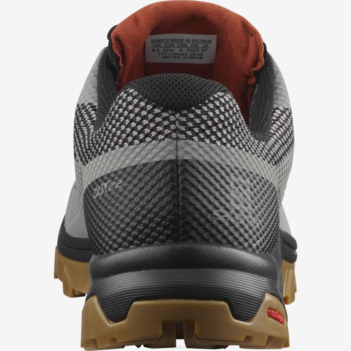 T8842251 Salomon fagyszürkére-feketére égetett tégla férfi túracipő körvonala gore-tex frost szürke-feketére égetett tégla