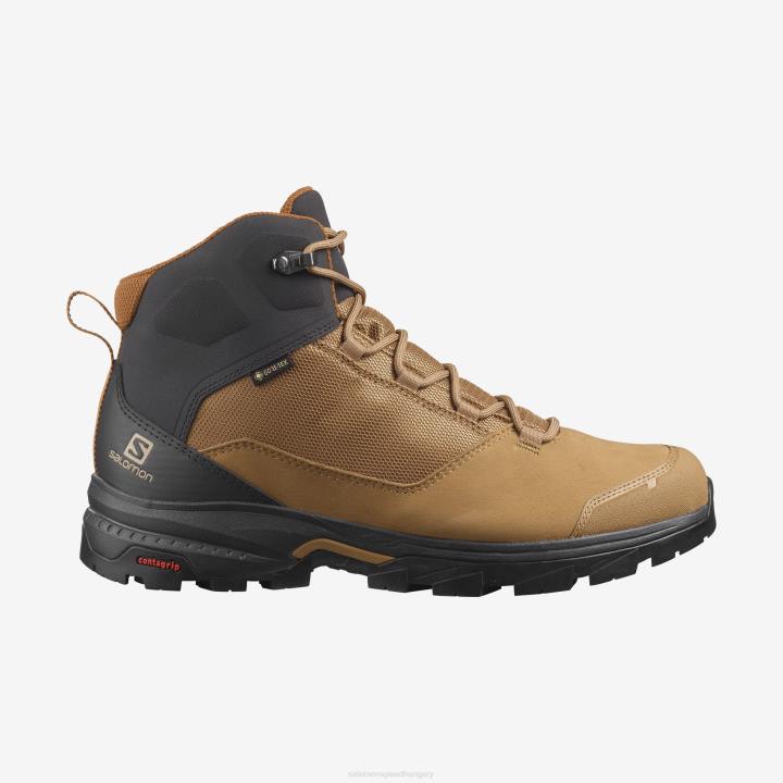 T8842261 Salomon barna-fantom-karamell kávézó férfi túrabakancs kifelé gore-tex barna-fantom-karamell kávézó