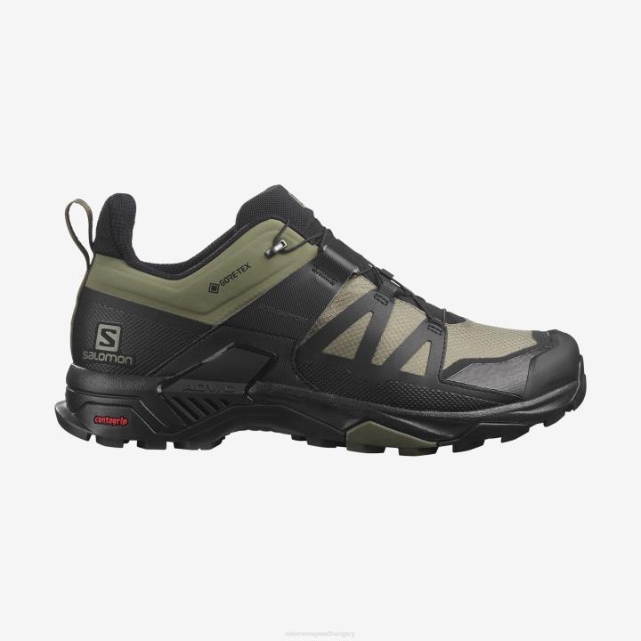 T8842263 Salomon zöld-fekete-olíva éjszaka férfi túracipő x ultra 4 széles gore-tex zöld-fekete-olíva éjszaka