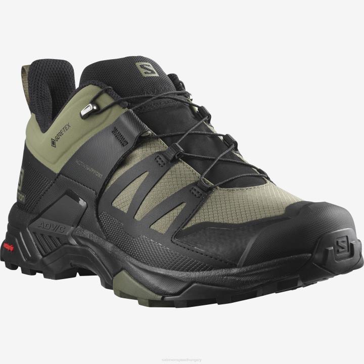T8842263 Salomon zöld-fekete-olíva éjszaka férfi túracipő x ultra 4 széles gore-tex zöld-fekete-olíva éjszaka