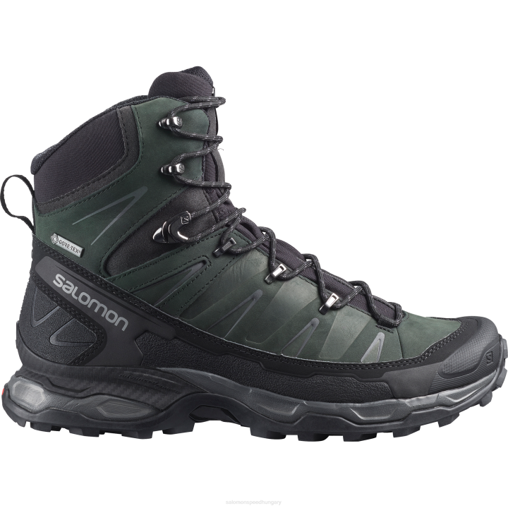 T8842281 Salomon fekete-mágnes férfi bőr túrabakancs x ultra trek gore-tex black-magnet