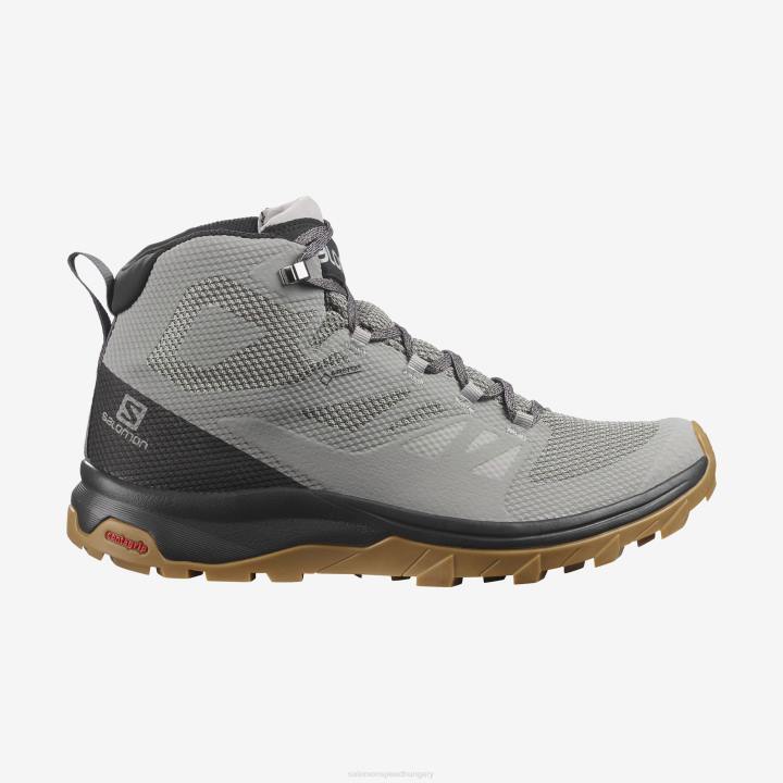 T8842289 Salomon fagyszürke-fekete-ötvözet férfi túrabakancs körvonala közepes gore-tex fagy szürke-fekete ötvözet