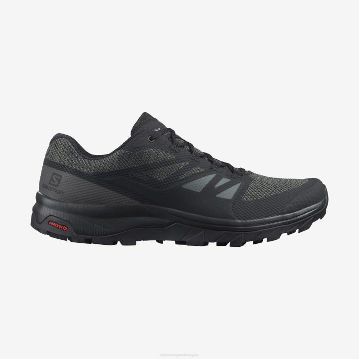 T8842290 Salomon fekete-fantom-mágnes férfi túracipő körvonala széles gore-tex fekete-fantom-mágnes