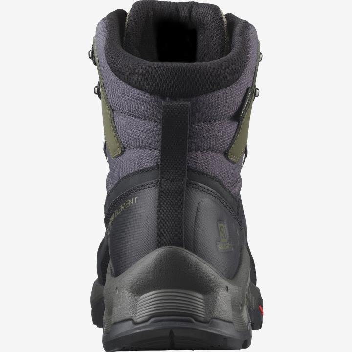 T8842829 Salomon fekete / mély zuzmó zöld / olajbogyó éjszaka quest elem gore-tex férfi fekete mély zuzmó zöld olíva éjszaka