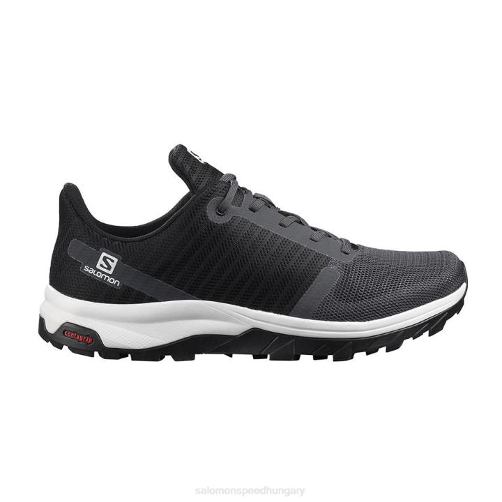 T8843053 Salomon ében-wht-black kimenő prizmás túracipő ébenfa-wht-black