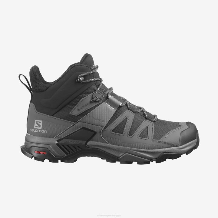 T884417 Salomon fekete/mágnes/gyöngykék x ultra 4 közép széles gtx férfi fekete