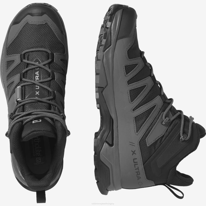 T884417 Salomon fekete/mágnes/gyöngykék x ultra 4 közép széles gtx férfi fekete