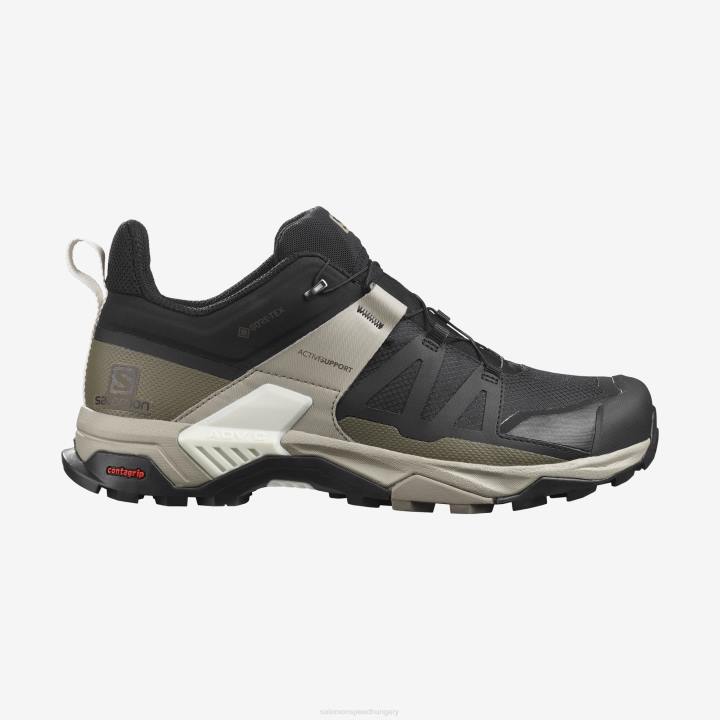 T884427 Salomon fekete/vintage kaki/vanília jég x ultra 4 gtx férfi fekete