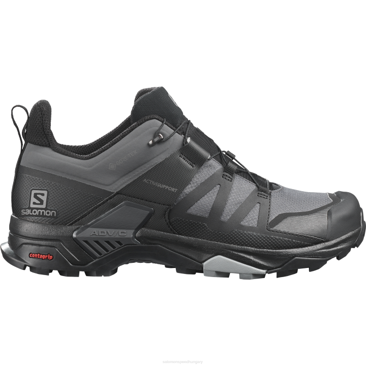 T884659 Salomon mágnes-fekete-emlékmű férfi túracipő x ultra 4 gore-tex mágnes-fekete