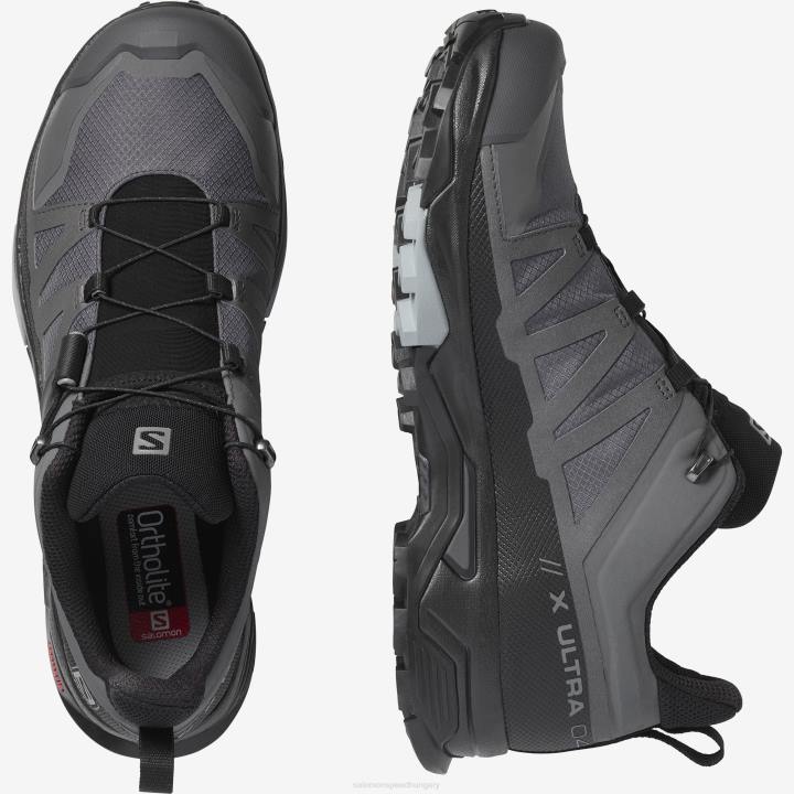 T884662 Salomon mágnes-fekete-emlékmű férfi túracipő x ultra 4 gore-tex mágnes-fekete-emlékmű
