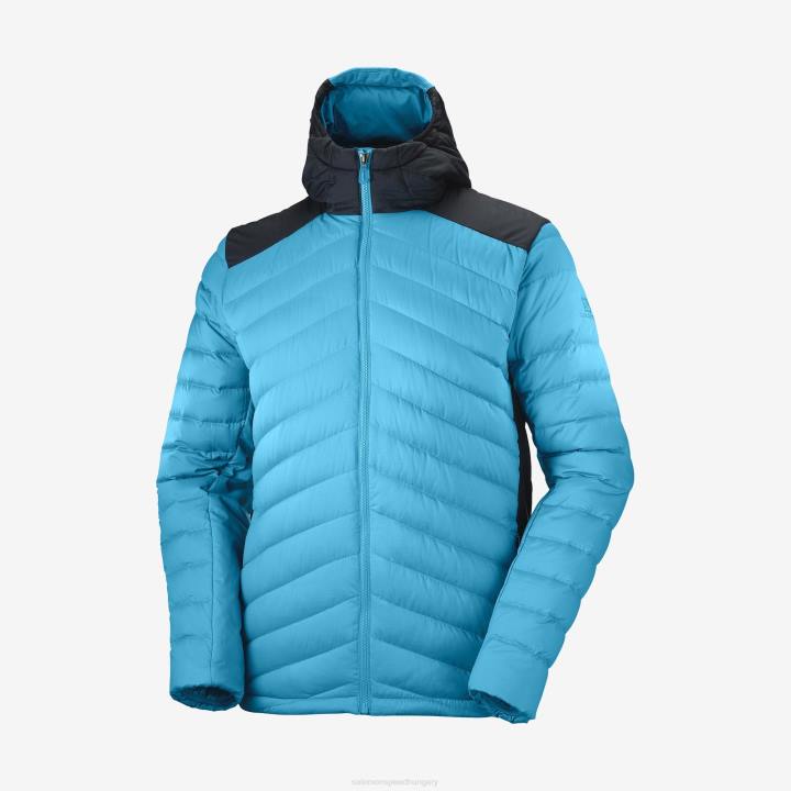 T8842847 Salomon korallzátony/fekete elengedhetetlen xwarm down kapucnis férfi korallzátony fekete