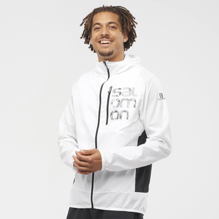 T8842860 Salomon fehér fekete bonatti cross fz kapucnis kapucnis férfi fehér fekete