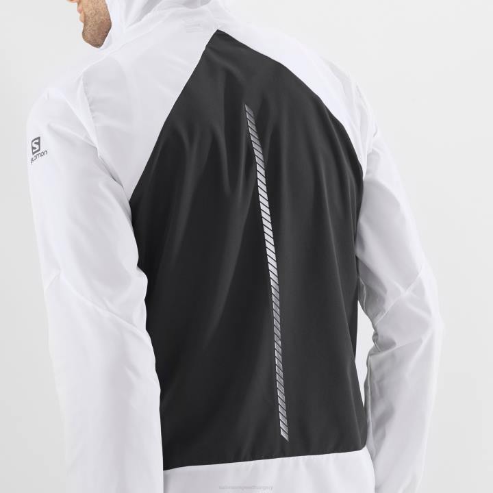 T8842860 Salomon fehér fekete bonatti cross fz kapucnis kapucnis férfi fehér fekete