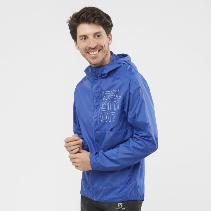 T8842861 Salomon tengeri kék/fehér bonatti cross fz kapucnis kapucnis férfi tengeri kék fehér