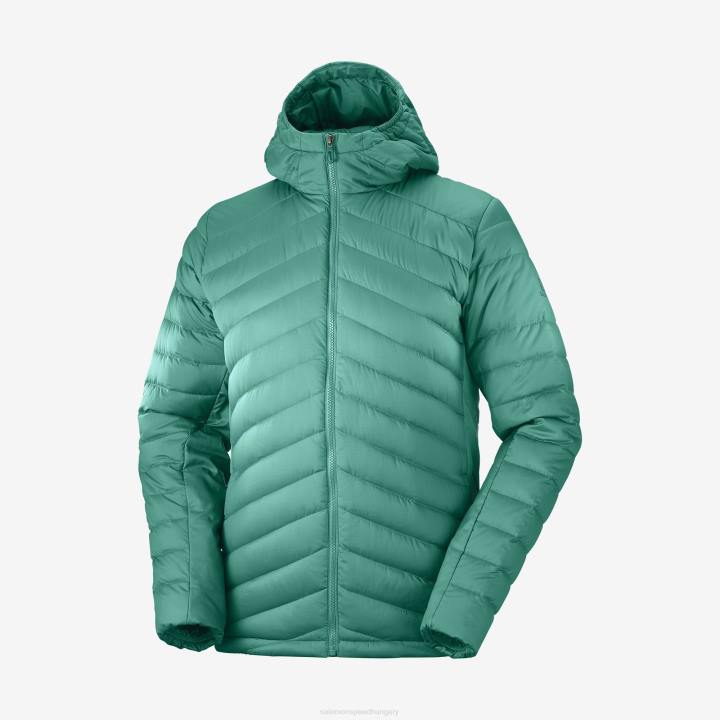 T884432 Salomon békés alapvető xwarm down kapucnis férfi pacific