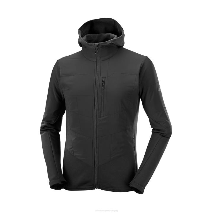 T8843113 Salomon fekete körvonal meleg hibrid kapucnis midlayer m fekete