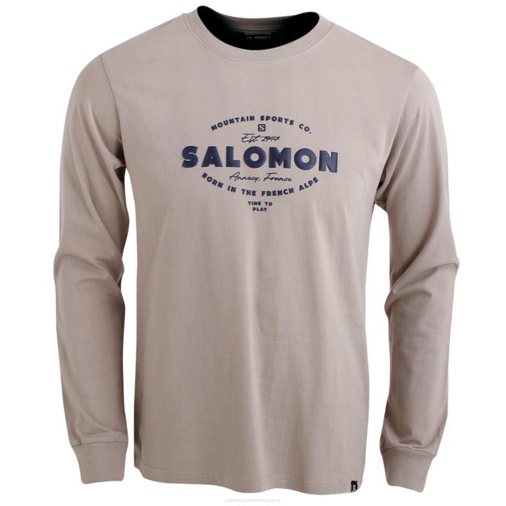T8843149 Salomon fantom/vintage khaki cruiser ls tee m fantom/vintage khaki