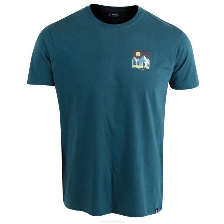 T8843161 Salomon mély kékeszöld foraker ss tee m mély kékeszöld