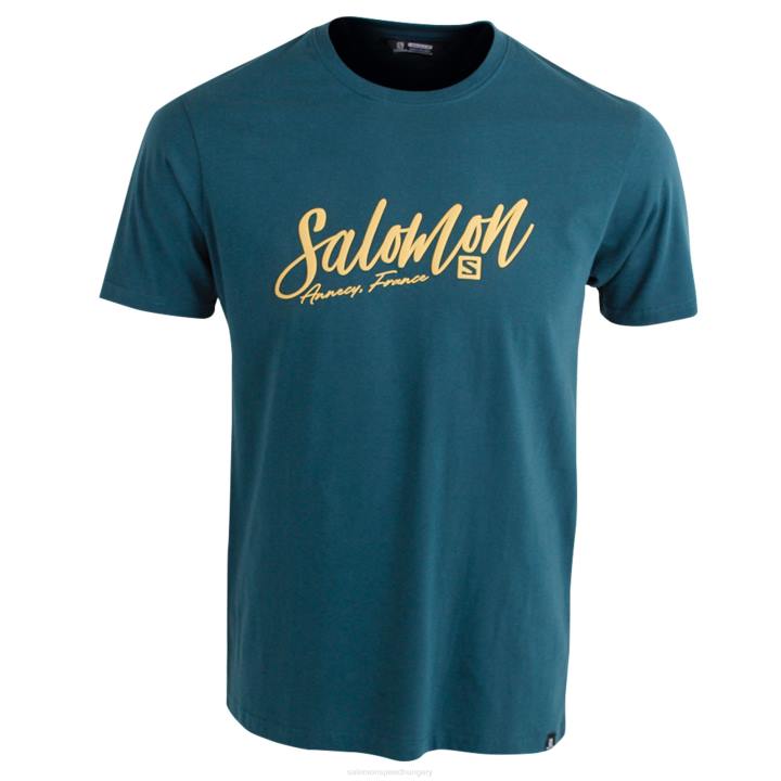 T8843179 Salomon mély kékeszöld makalu ss tee m mély kékeszöld