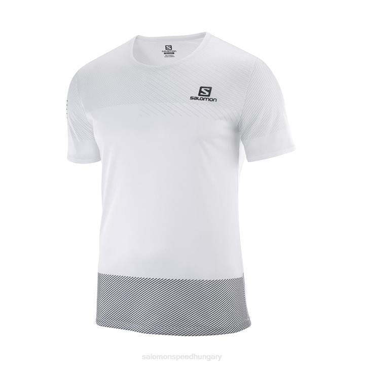 T8843233 Salomon White-Black-Alloy Sense Tee M White-Black-Alloy