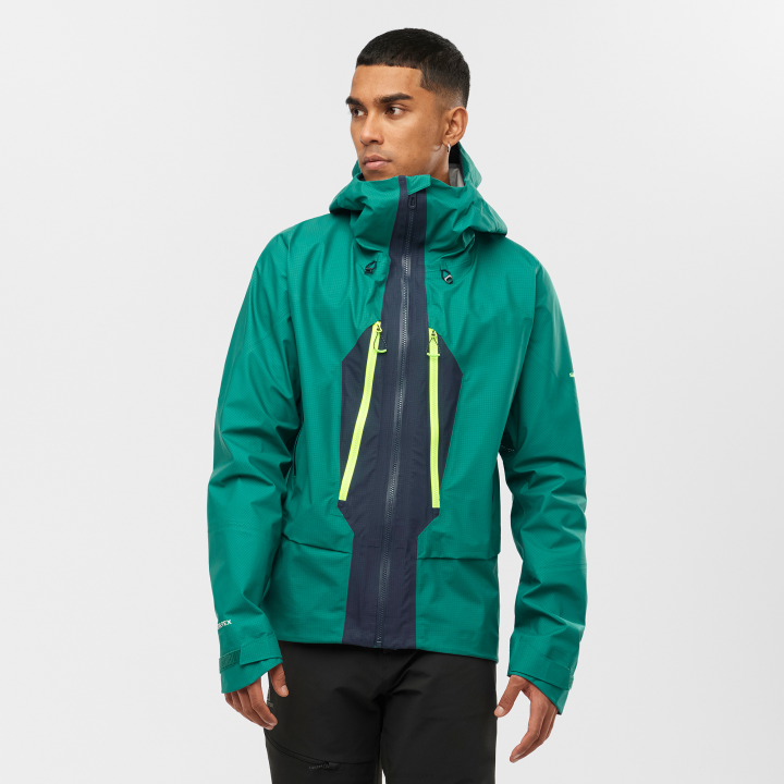 T884894 Salomon csendes-óceáni éjszakai égbolt férfi shell kabát outpeak gore-tex 3l pacific-night sky