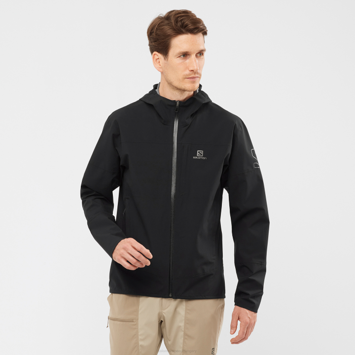 T884898 Salomon fekete férfi kabát outrack vízálló 2,5l fekete