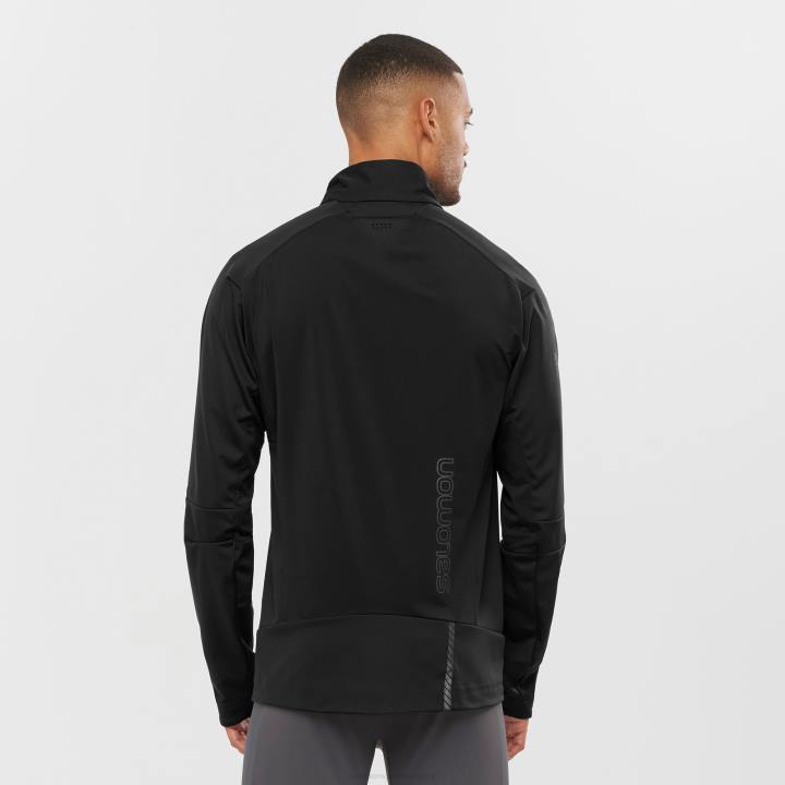 T884924 Salomon fekete férfi shell kabát gore-tex infinium windstopper profi fekete
