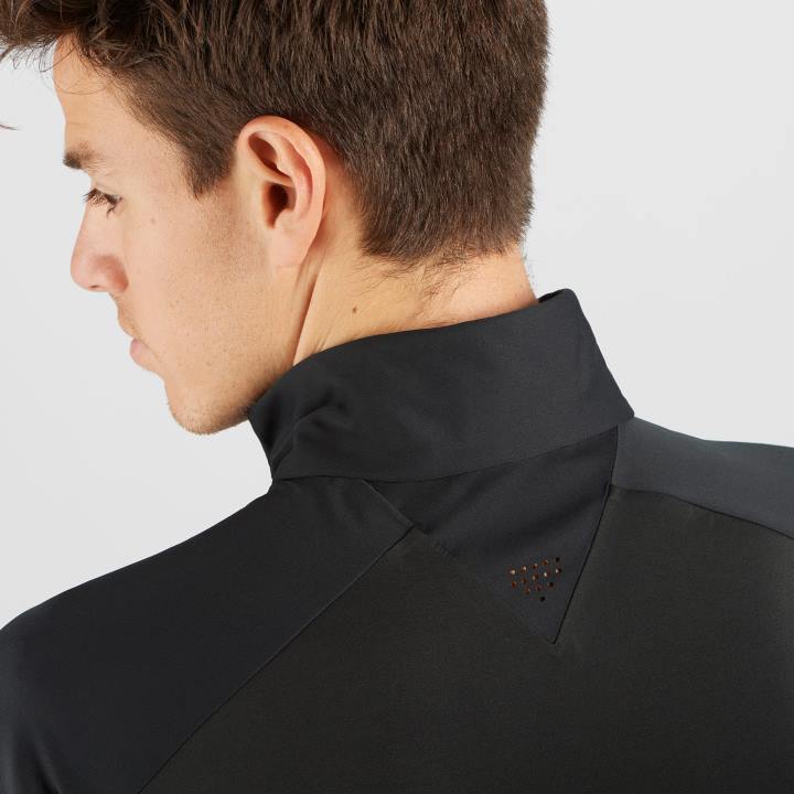 T884924 Salomon fekete férfi shell kabát gore-tex infinium windstopper profi fekete