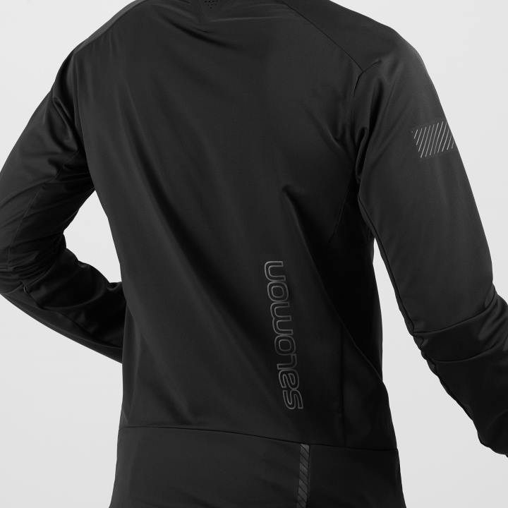 T884924 Salomon fekete férfi shell kabát gore-tex infinium windstopper profi fekete