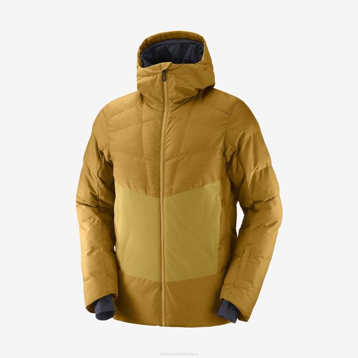 T884935 Salomon bronz barna-kömény-hanga férfi hőszigetelt kapucnis kabát snowshelter bronz barna-kömény-hanga