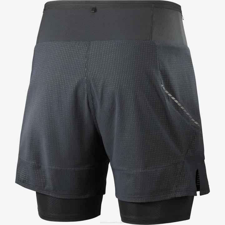 T8842890 Salomon fekete sense 2in1 short férfi fekete új