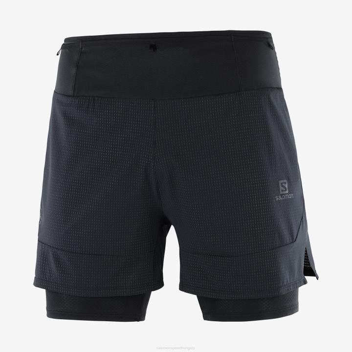 T884463 Salomon fekete sense 2in1 rövidnadrág férfi fekete